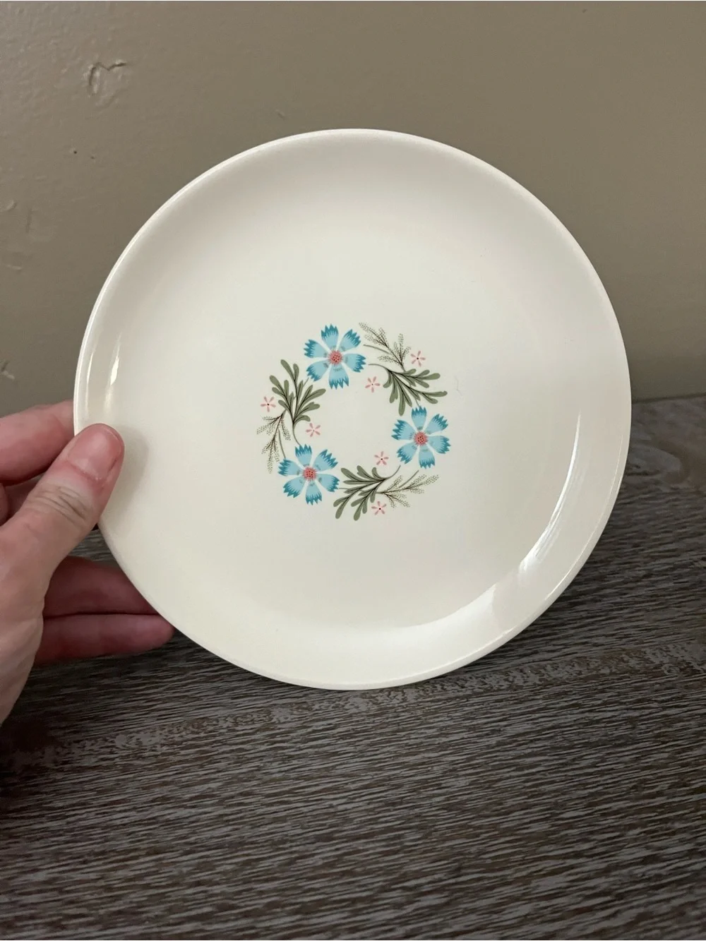 Vintage Taylor Smith & Taylor “Bridal Wreath” salad plates set of four
